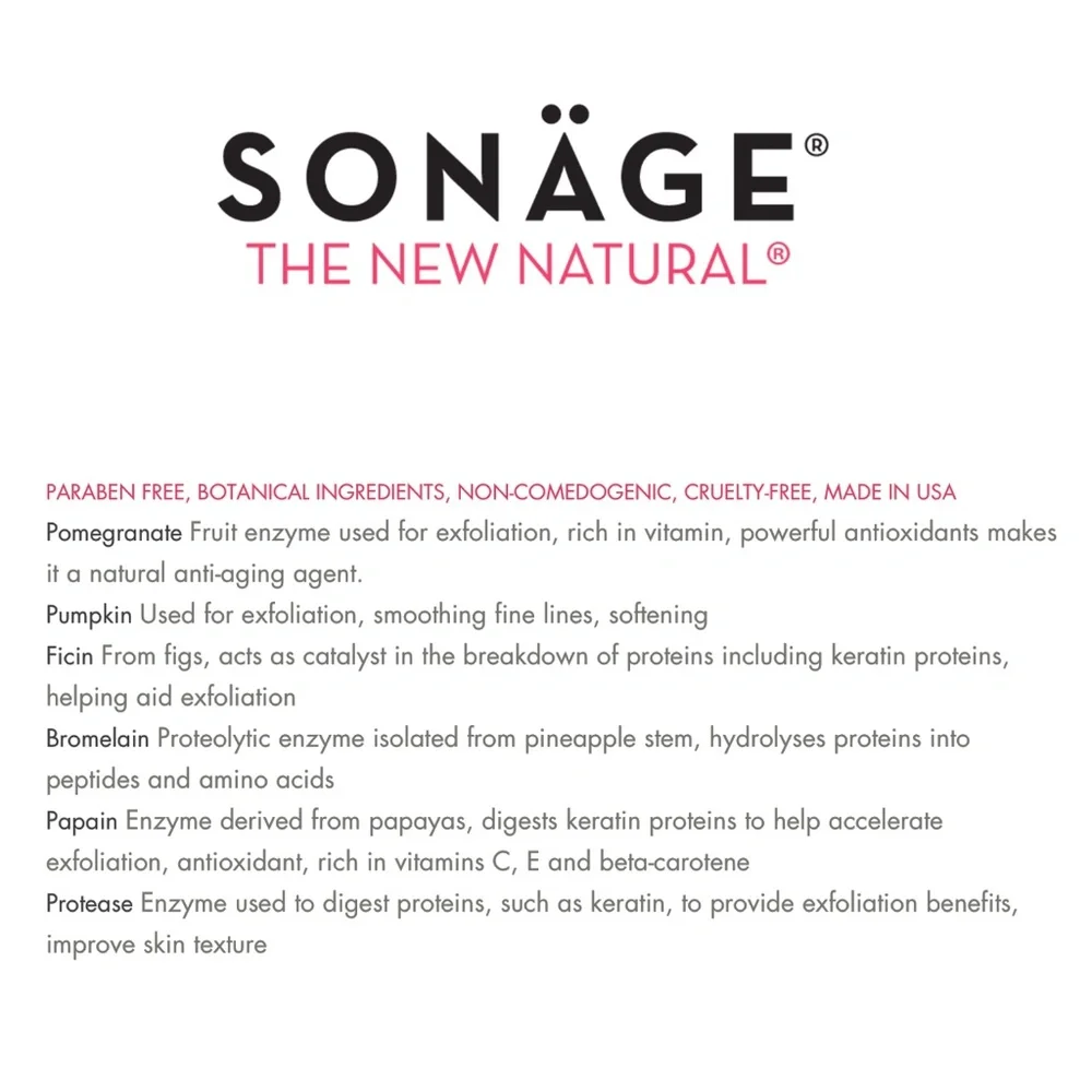 SONÄGE POM CRUSH DETOX ENZYME MASK